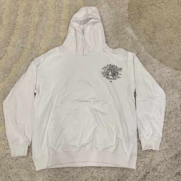 Amiri White Imaginations & Dreams Hoodie Pullover Men’s size Large - Picture 1 of 2